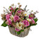 floral arrangement in a basket. Kiev