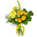 Yellow bouquet of roses and chrysanthemum. Kiev